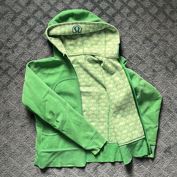 Lululemon women’s green zip up sweater - Picture 2 of 4
